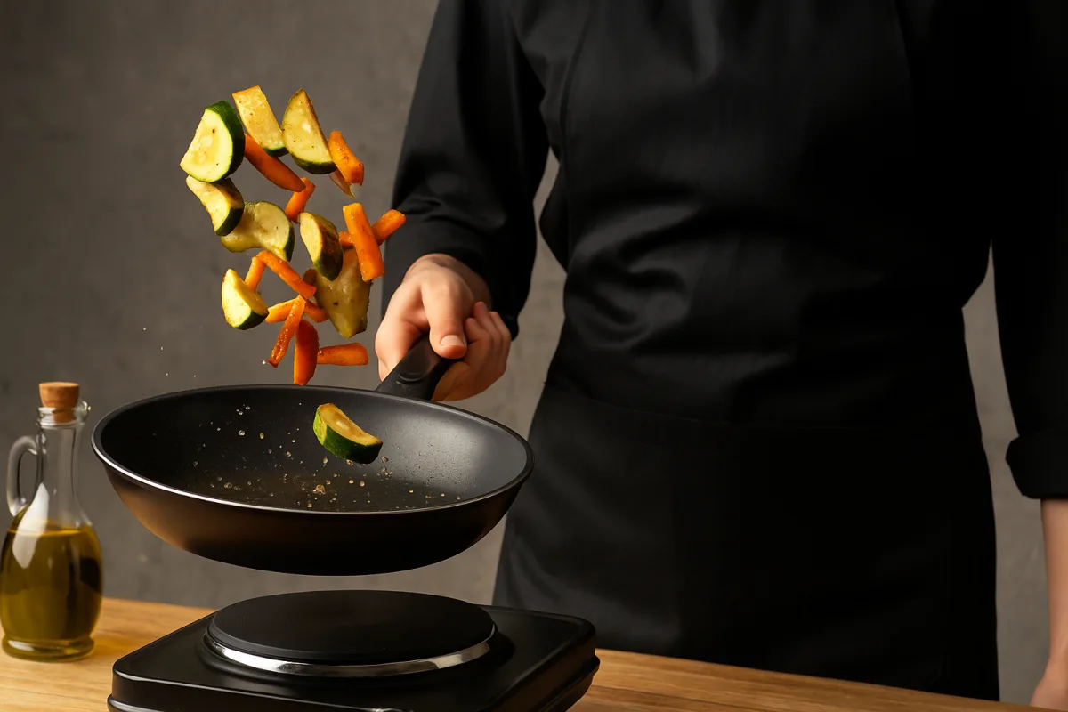 Saltare in padella come gli chef: come evitare schizzi e pietanze secche, senza attrezzi professionali