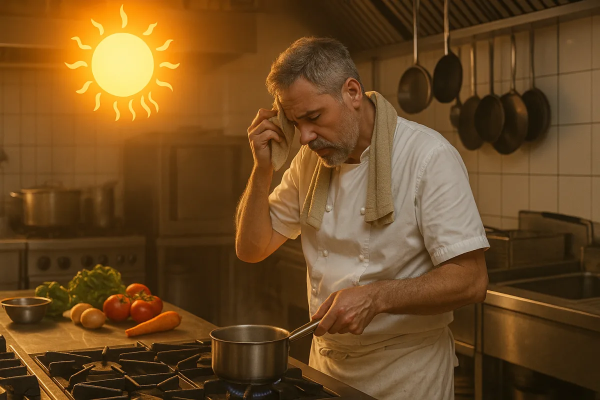 Cucinare in canicola come nelle cucine professionali: l'organizzazione anti-caldo